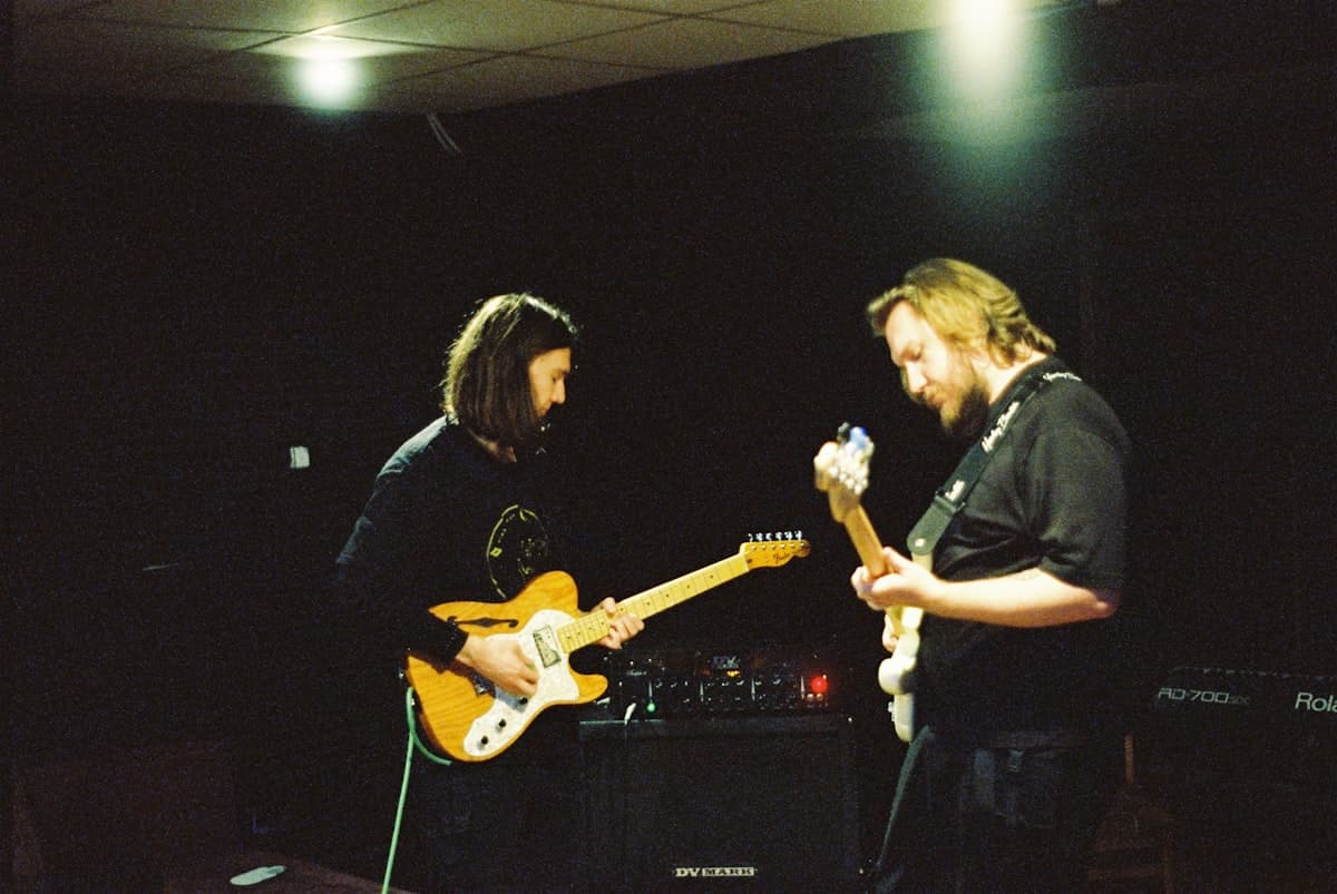 Players on stage during a live show